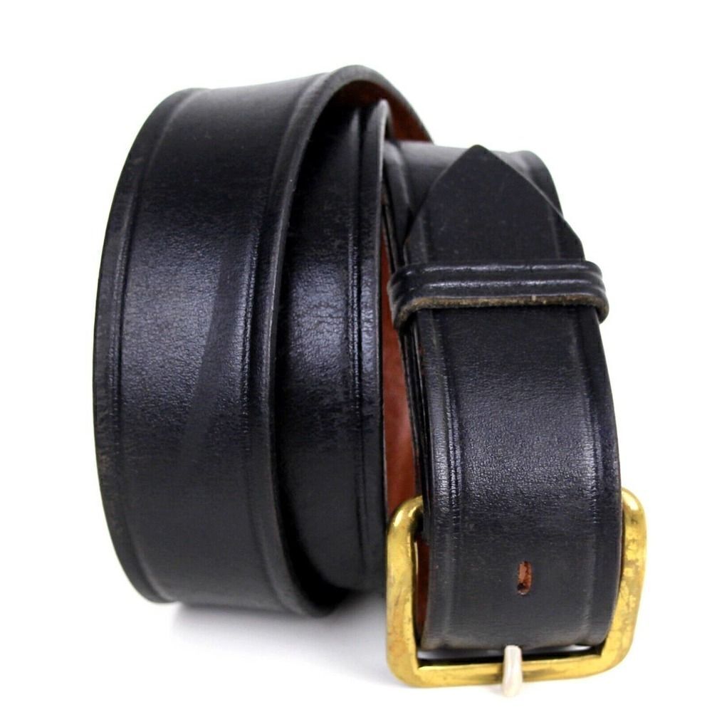 Don Hume SADDLE BLACK GENUINE LEATHER 1.5"Wd CASUAL DRESS MEN'S BELT Sz 36 (G35